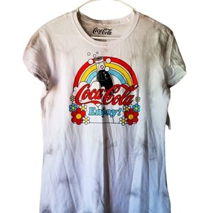 Coca Cola floral tie dye shirt